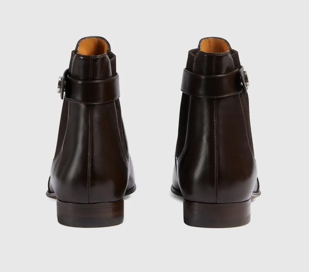 Giày Gucci Blondie Ankle Boot 'Brown' 757777-06F80-2140 - Ảnh 4