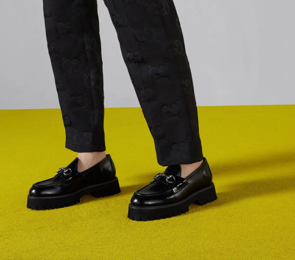 Alternative view of Giày Gucci Loafer With Horsebit 'Black' 764211-DS800-1000