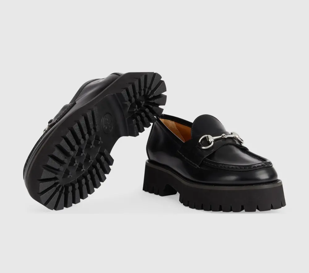 Giày Gucci Loafer With Horsebit 'Black' 764211-DS800-1000 - Ảnh 3
