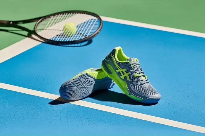 Giày Asics Gel Resolution 9 'Hazard Green' 1041A330-400 - Ảnh 4