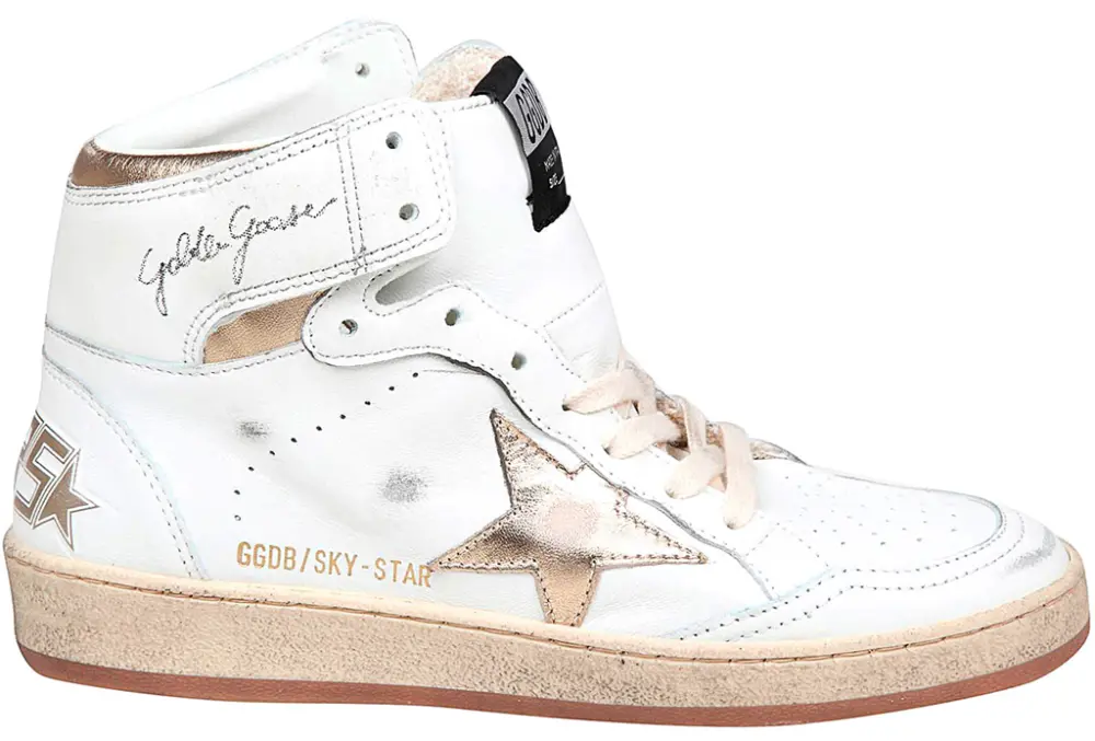 Giày Golden Goose Sky-Star White Gold GWF00230-F004633-11522