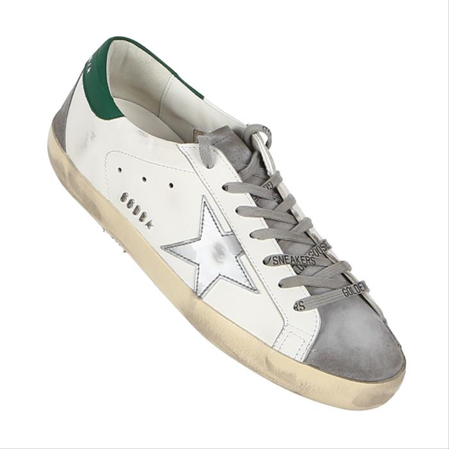 Giày Golden Goose Superstar 'White Grey Green' GMF00102-F004167-82171 - Ảnh 4