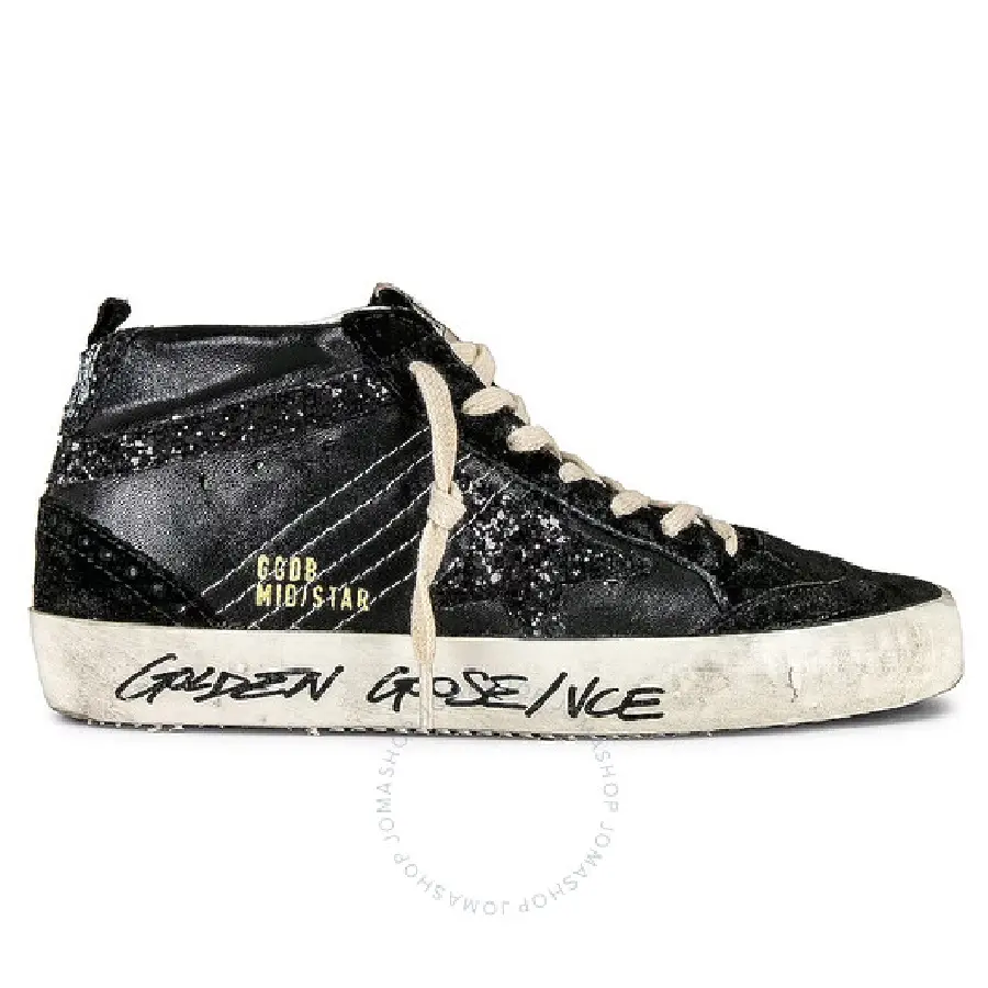 Giày Golden Goose Mid Star 'Black' GWF00122-F004157-90100