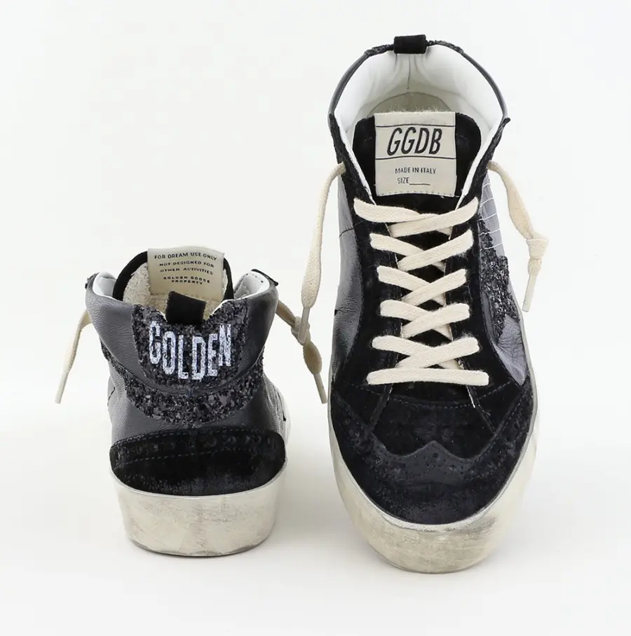 Giày Golden Goose Mid Star 'Black' GWF00122-F004157-90100 - Ảnh 3