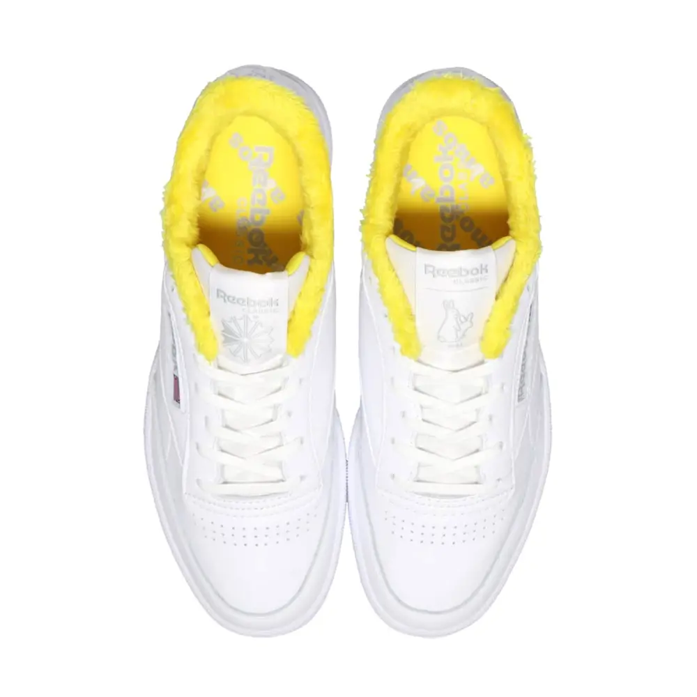 Giày Reebok Atmos x #FR2 x Club C 85 'White Yellow' GZ4036 - Ảnh 4