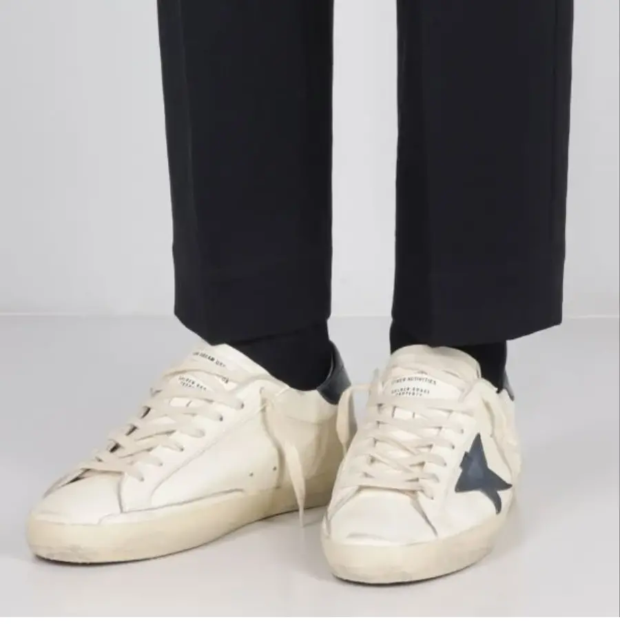 Giày Golden Goose Superstar 'Beige Night Blue' GMF00101-F004164-15430 - Ảnh 3