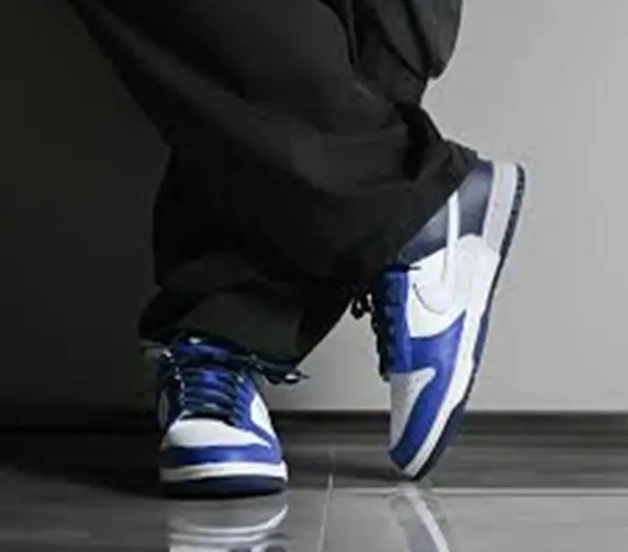 Giày Nike Dunk Low ‘Navy Blue White’ FQ8826-100 - Ảnh 3
