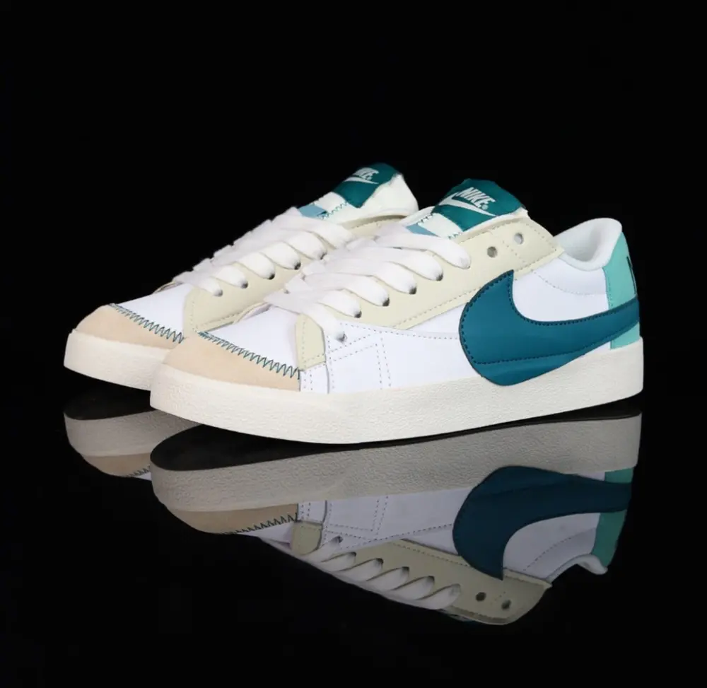 Giày Nike Blazer Low ’77 Jumbo ‘White Geode Teal’ DQ1470-106 - Ảnh 3