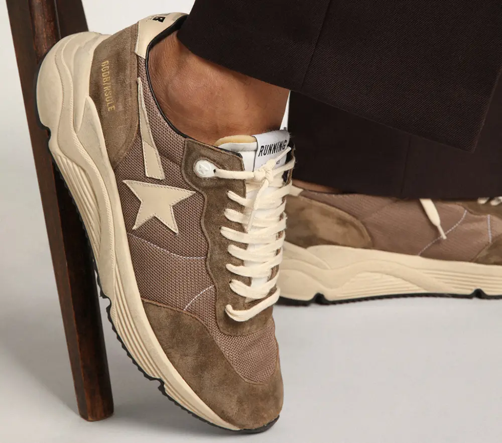 Giày Golden Goose Running 'Olive' GMF00272-F003249-35812 - Ảnh 7