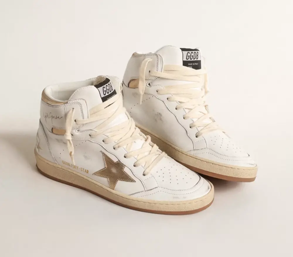 Giày Golden Goose Sky-Star White Gold GWF00230-F004633-11522 - Ảnh 3