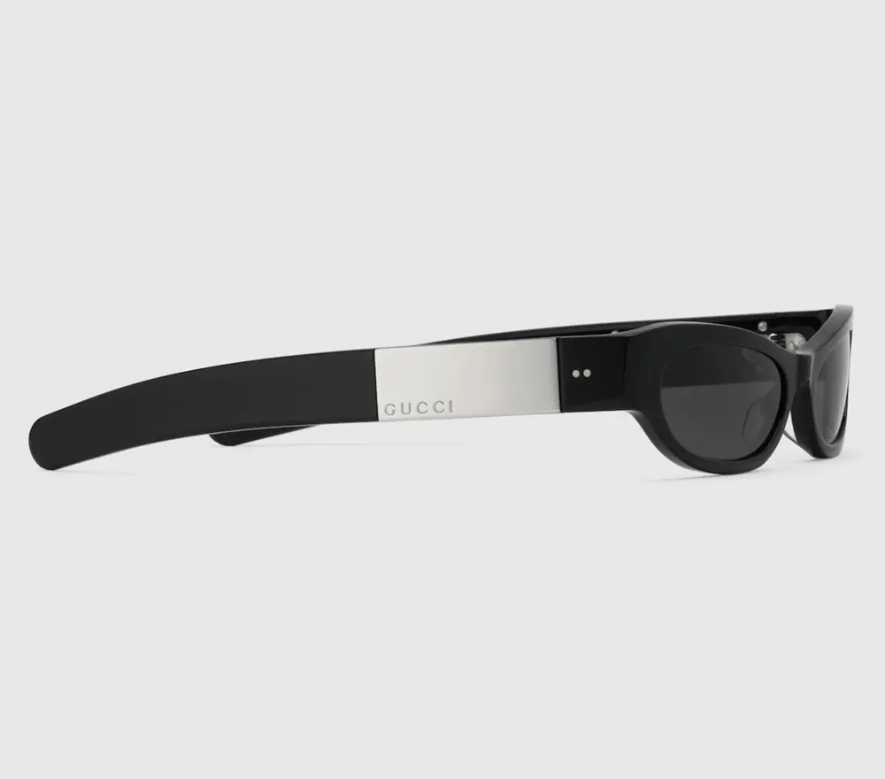 Kính Gucci Cat Eye Frame 'Shiny Black' 769798-J0740-1012 - Ảnh 3