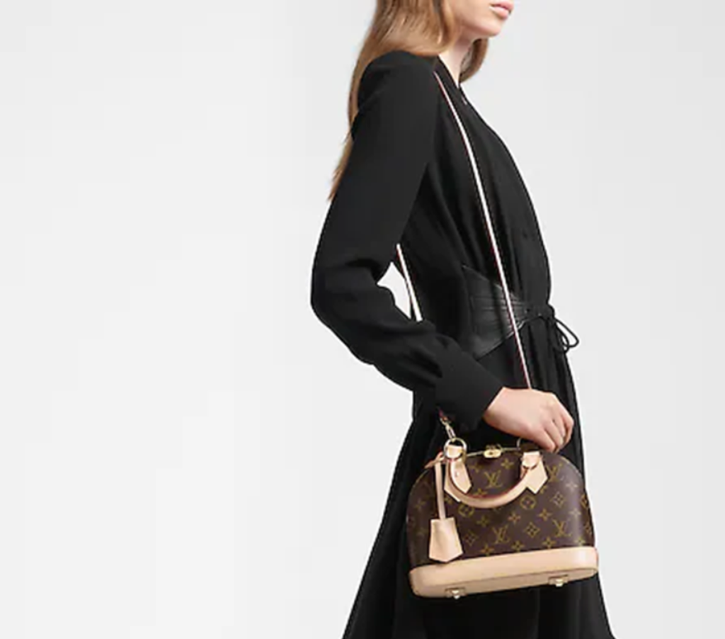 Túi Louis Vuitton Alma BB Monogram Coated 'Brown' M53152 - Ảnh 3