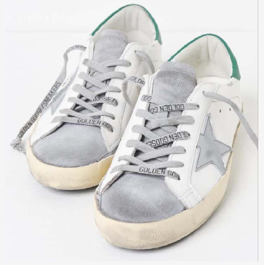 Giày Golden Goose Superstar 'White Grey Green' GMF00102-F004167-82171 - Ảnh 2