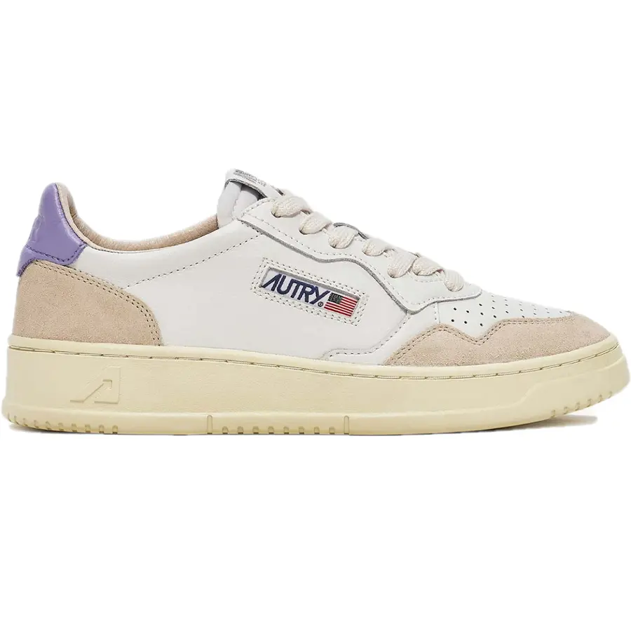 Giày Autry Medalist Low Suede ‘White Lavender’ AULW-LS53
