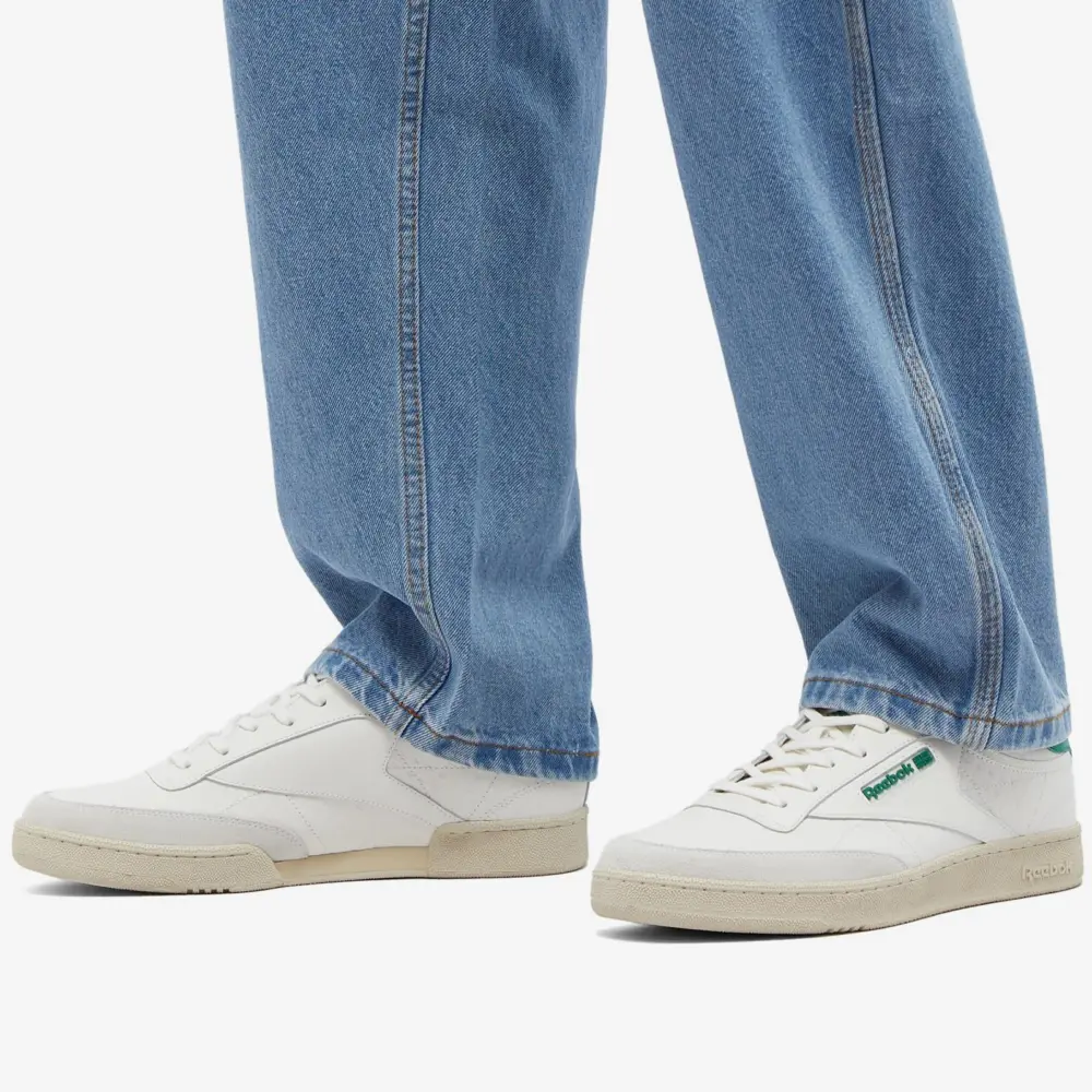 Giày Reebok Club C White & Green RMIA011C99LEA0030155 - Ảnh 3