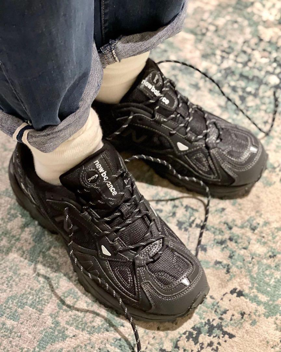 Giày New Balance 703 D 'Triple Black' ML703BC - Ảnh 5