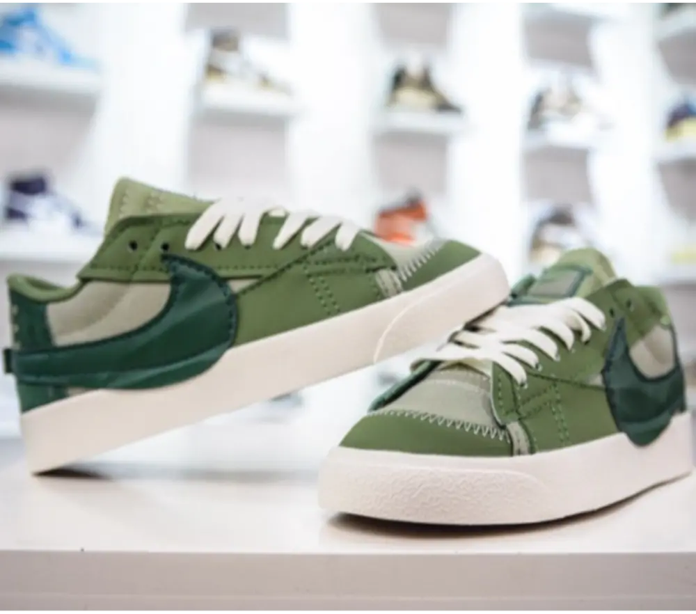 Giày Nike Blazer Low ’77 Jumbo ‘Oil Green FJ5468-386 - Ảnh 3
