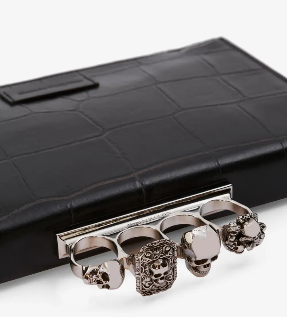 Alternative view of Túi Alexander McQueen Small Knuckle 'Black' 7511851XM0Y1000