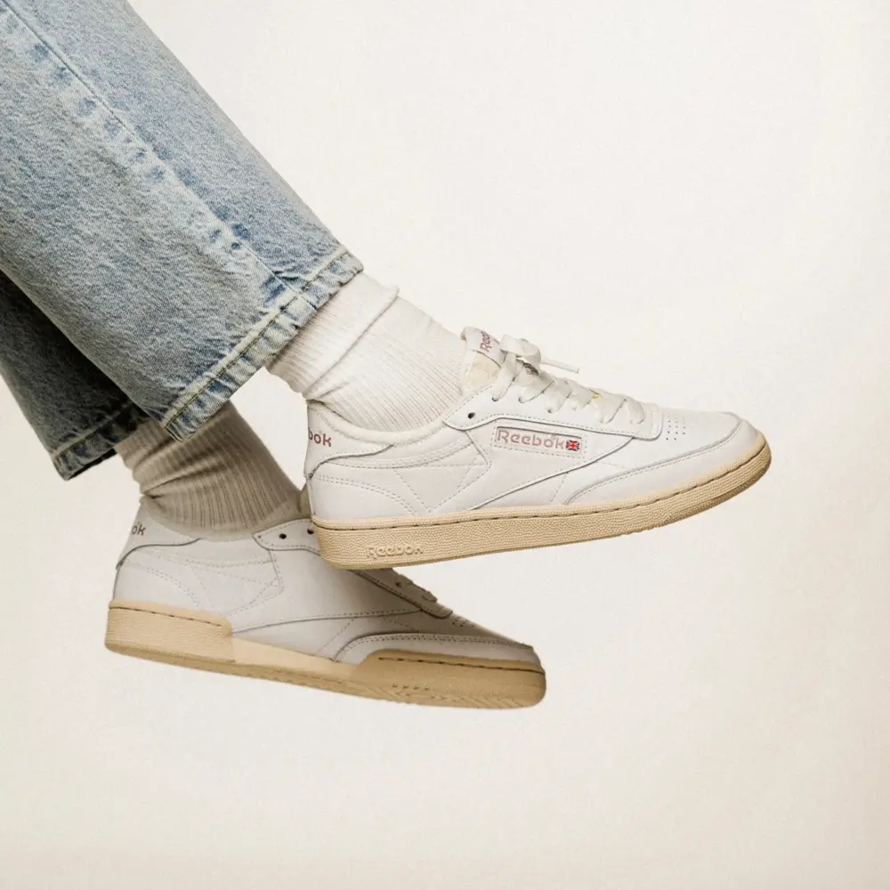 Giày Reebok Club C 85 Vintage W "Cloud White Infoused Lilac" GY9739 - Ảnh 4