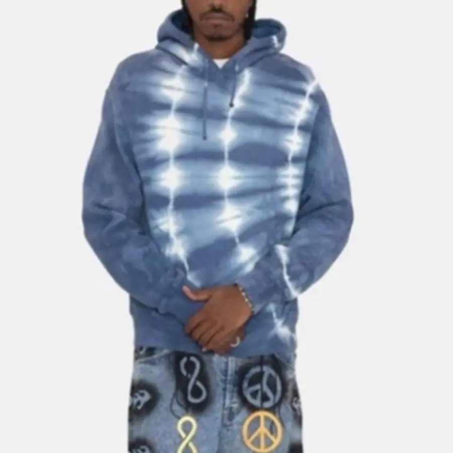 Alternative view of Áo Stussy x Dries Van Noten Tie Dye Hoodie ‘Blue’