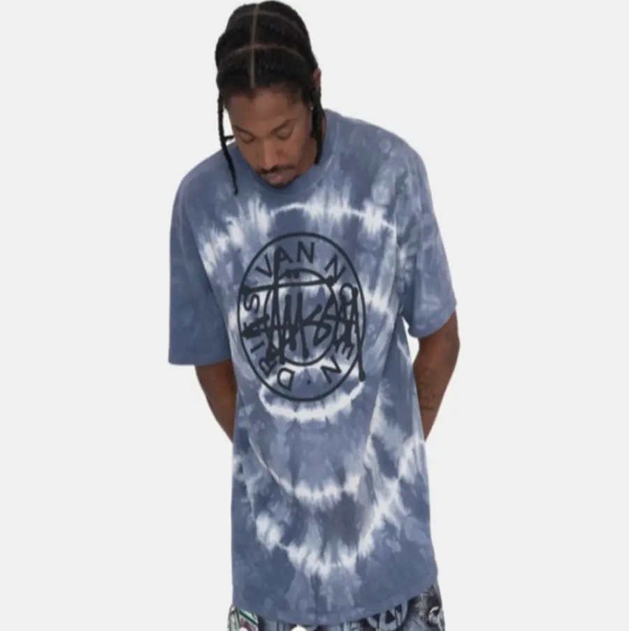 Áo Stussy x Dries Van Noten Tie Dye Tee ‘Blue’ - Ảnh 3