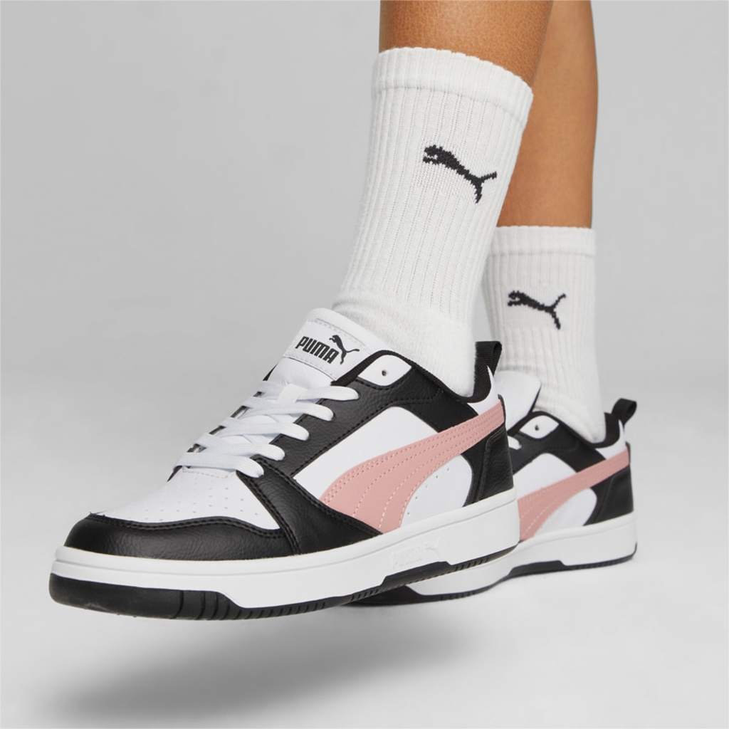 Giày Puma Rebound V6 'White Pink Black' 392328-11 - Ảnh 5