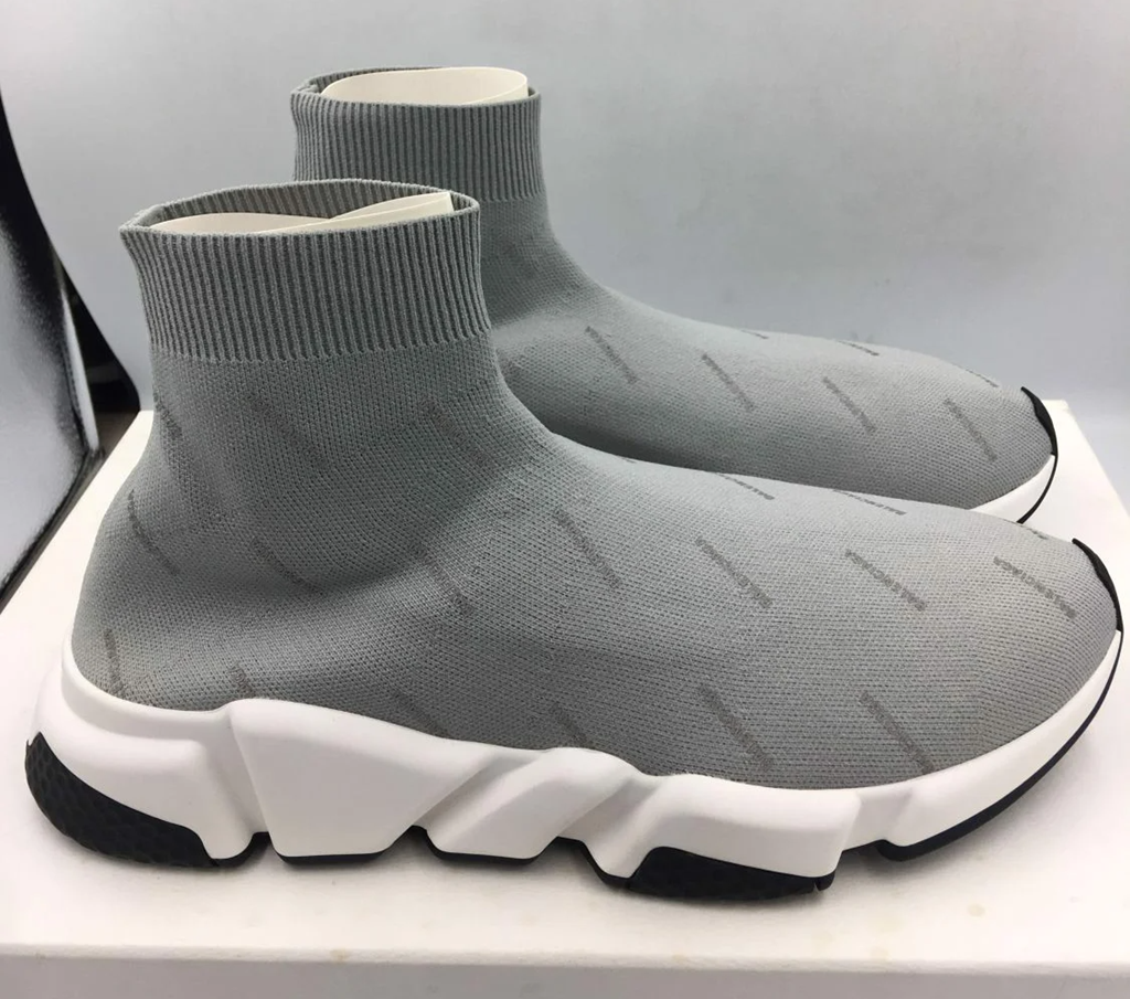 Giày Balenciaga Speed Trainer 'Grey Logo' 512527W06501224 - Ảnh 3