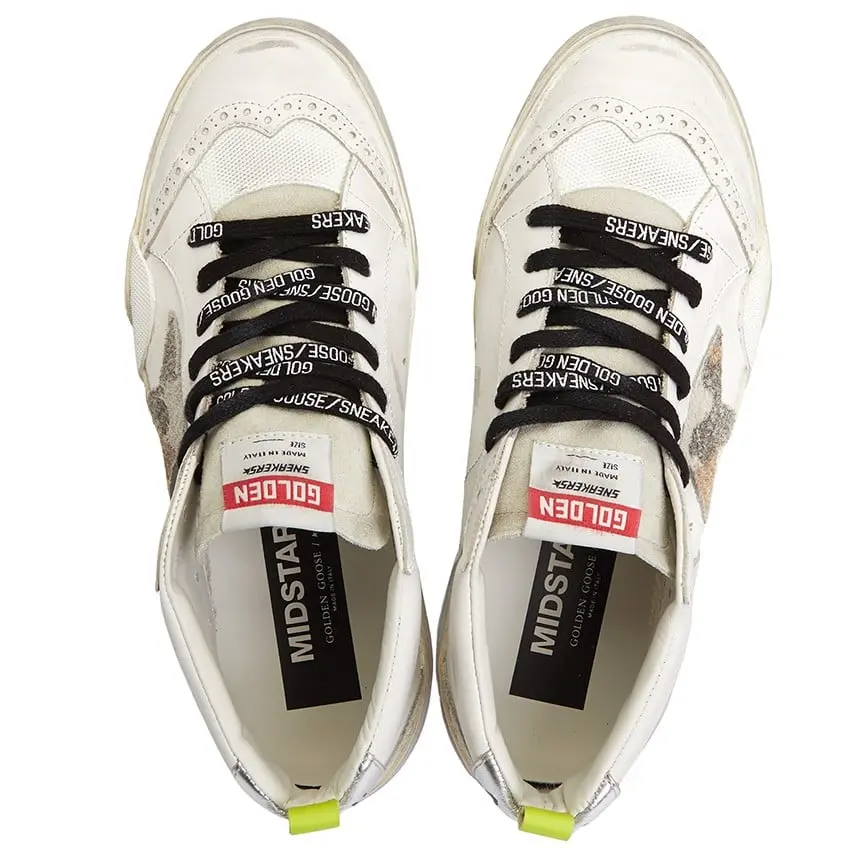 Giày Golden Goose Midstar ‘White Beige’ GMF00122-F002589-10917 - Ảnh 4
