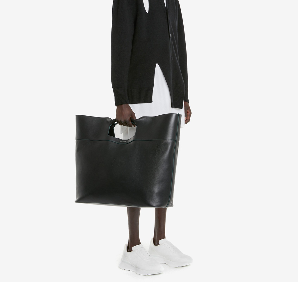 Túi Alexander McQueen Square Bow 'Black' 7352781AAJL1000 - Ảnh 2