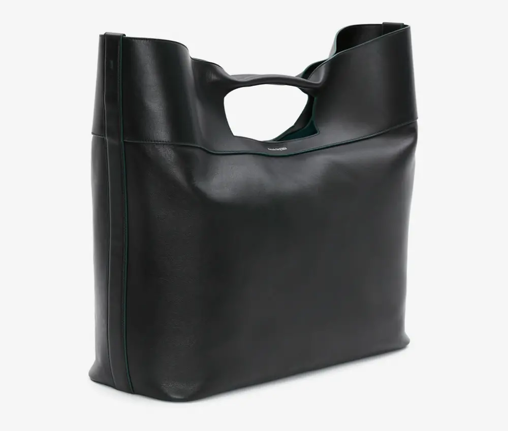 Túi Alexander McQueen Square Bow 'Black' 7352781AAJL1000 - Ảnh 3