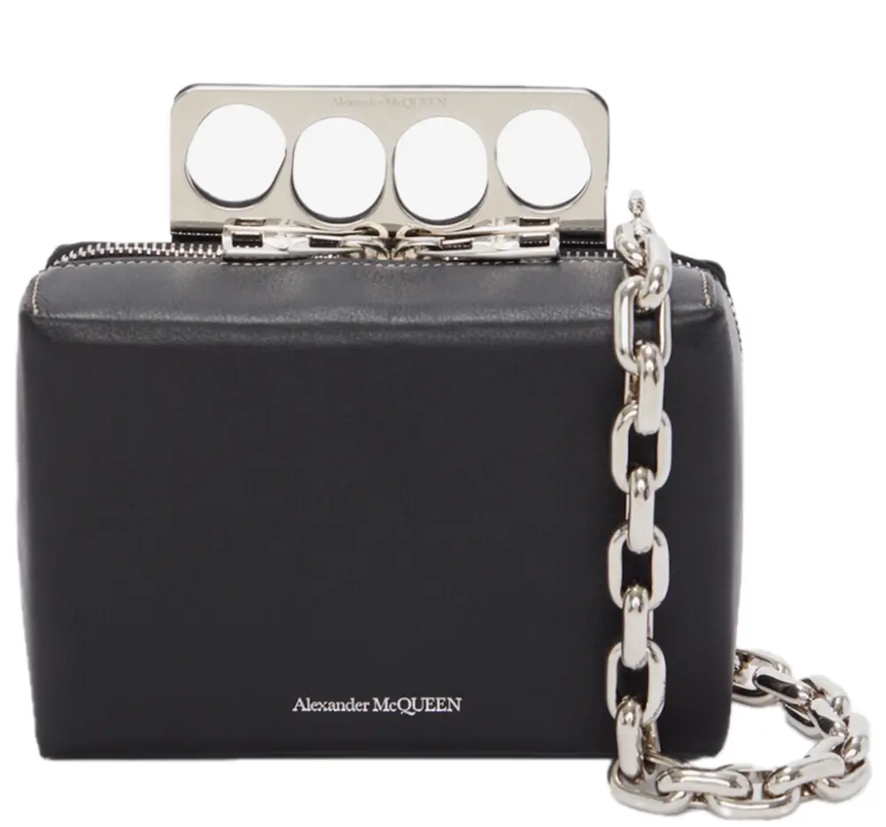 Túi Alexander McQueen Grip Mini Bag 'Black' 7263131AAD01000