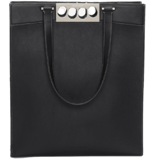 Túi Alexander McQueen Grip Tote Bag 'Black' 7263081AAD01000