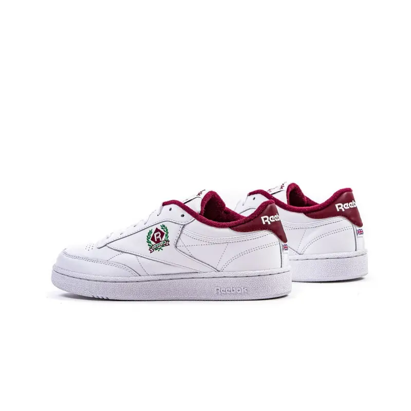 Giày Reebok Club C 85 ‘White Classic Burgundy’ H05810 - Ảnh 3