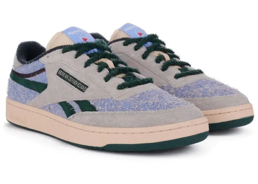 Alternative view of Giày Reebok Brain Dead x Club C 'Ecru Dark Forest GX9592