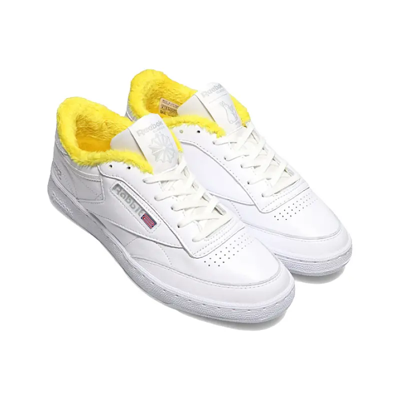 Giày Reebok Atmos x #FR2 x Club C 85 'White Yellow' GZ4036 - Ảnh 3