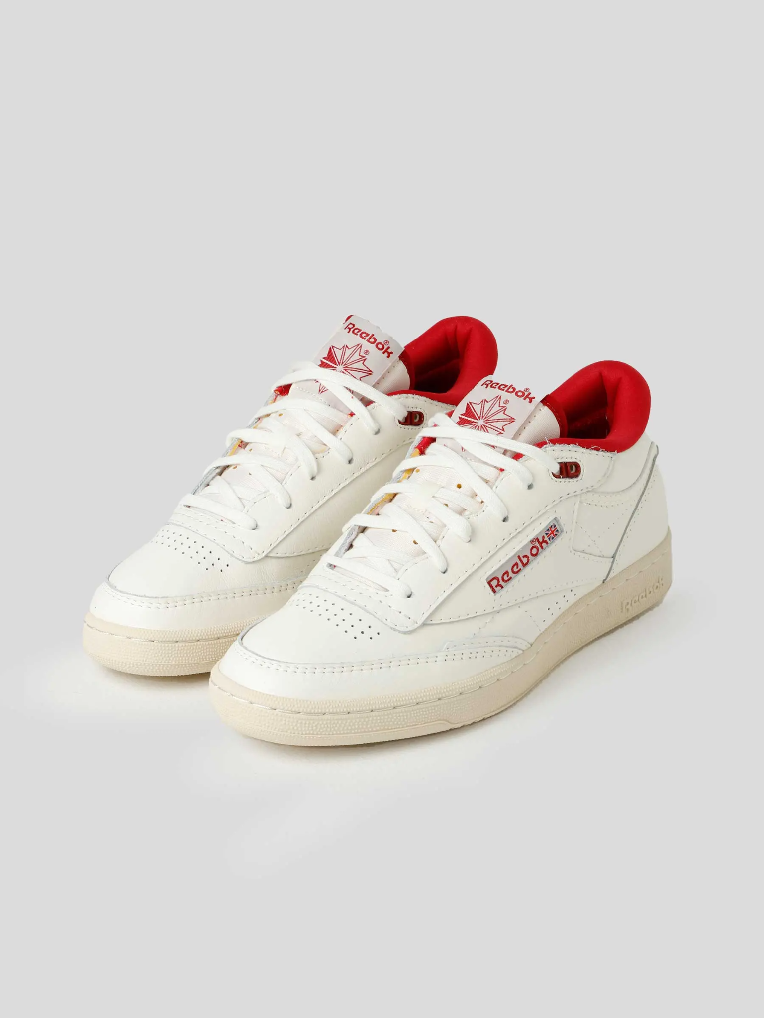 Giày Reebok Club C Mid 'White Red' GY9690 - Ảnh 4