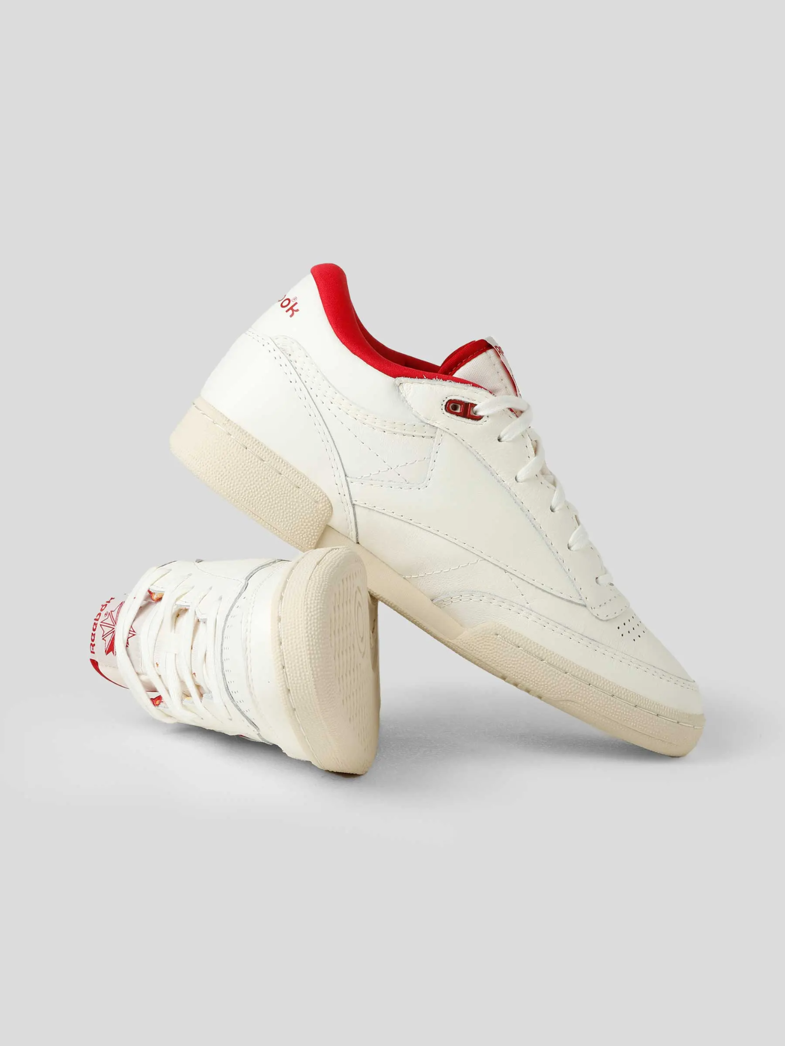 Giày Reebok Club C Mid 'White Red' GY9690 - Ảnh 3