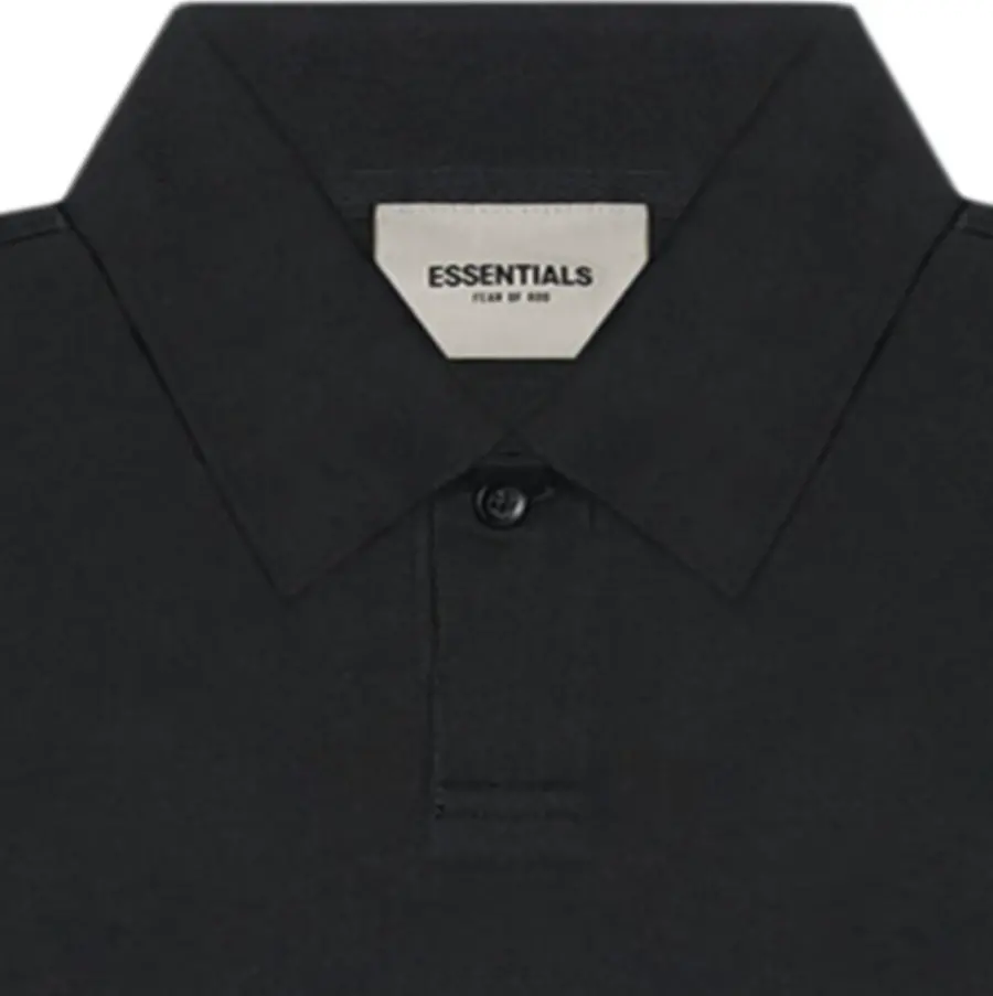 Alternative view of Áo Fear Of God Essentinals Boxy Polo 'Dark Slate' ESSSBPDS