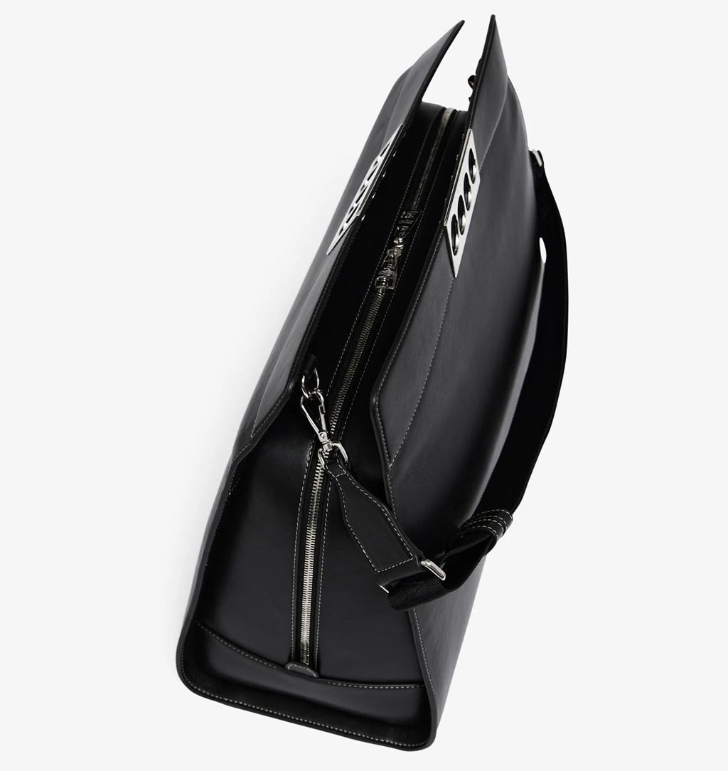 Túi Alexander McQueen Grip 24h Bag 'Black' 7478371AAN81000 - Ảnh 4