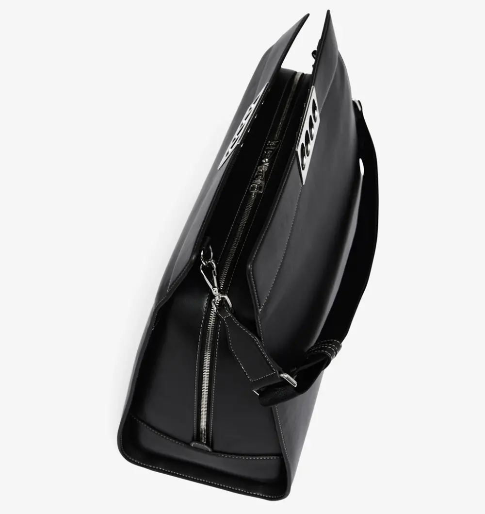 Túi Alexander McQueen Grip 24h Bag 'Black' 7478371AAN81000 - Ảnh 4