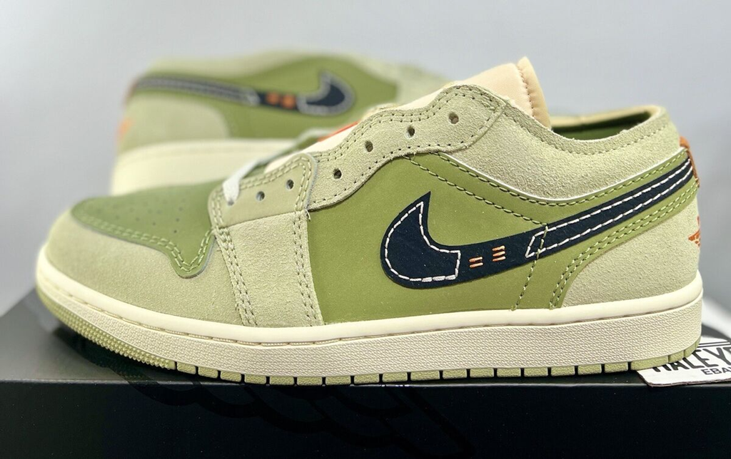 Giày Nike Air Jordan 1 Low 'Sky J Light Olive' FD9092-300 - Ảnh 2