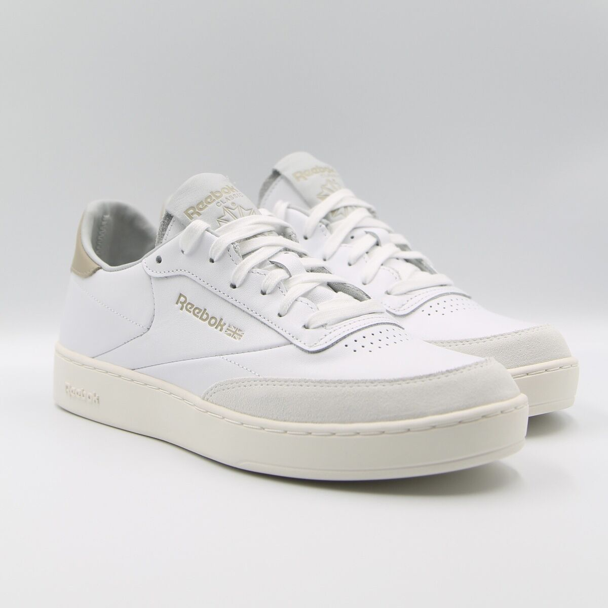 Giày Reebok Club C Clean 'White Chalk Modern Beige' GY9665 - Ảnh 4