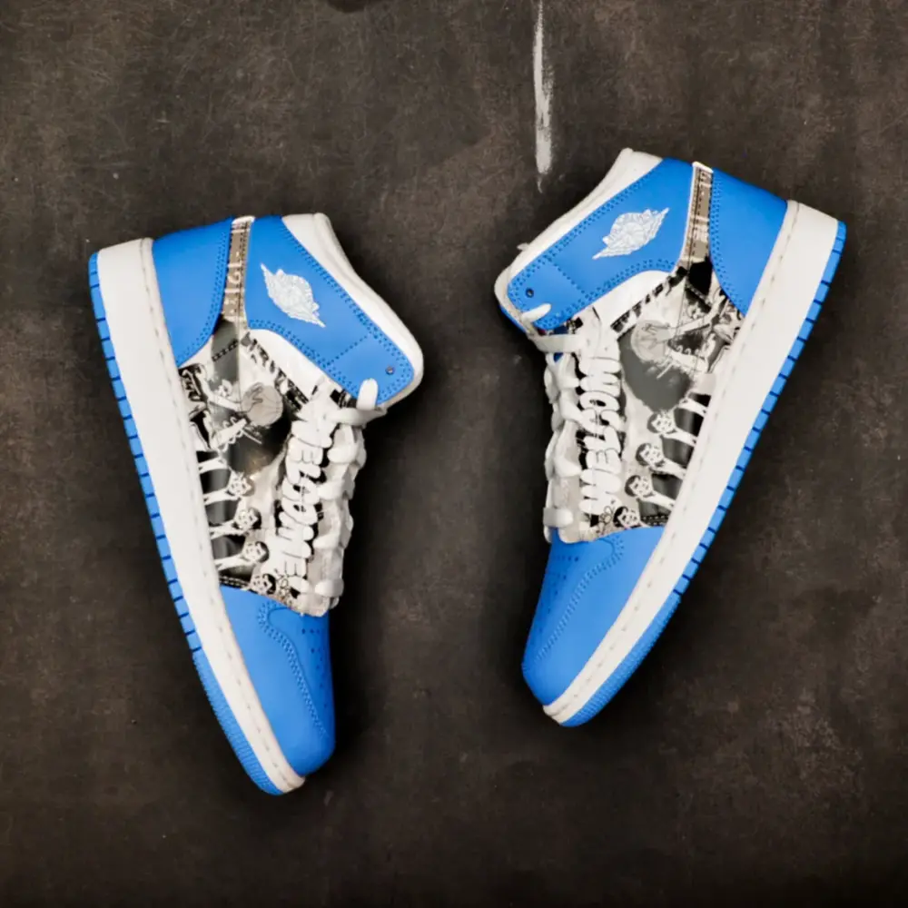 Alternative view of Giày Nike Air Jordan 1 Mid GS 'School Game Winner' DR6492-100