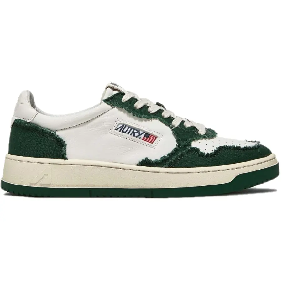 Giày Autry Medalist Goatskin Frayed ‘White Eden’ AULM-CB08
