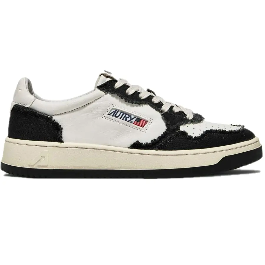 Giày Autry Medalist Low Goatskin ‘White Black’ AULM-CB02