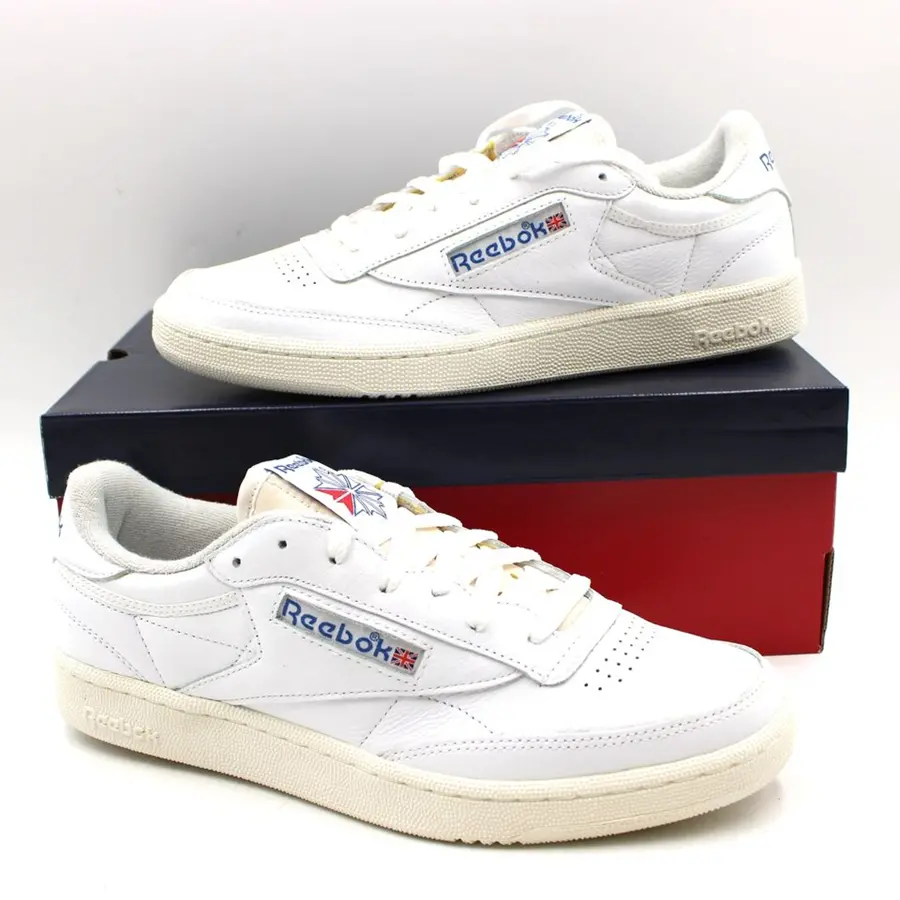 Giày Reebok Club C 85 'White Blue' 100007875 - Ảnh 4