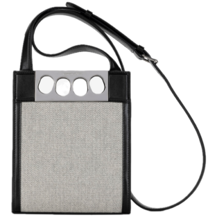 Túi Alexander McQueen Grip Mini Tote 'Black' 7354881AAOA1070