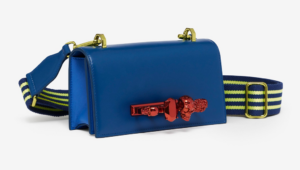 Alternative view of Túi Alexander McQueen Satchel 'Blue' 7478331AAOM4460