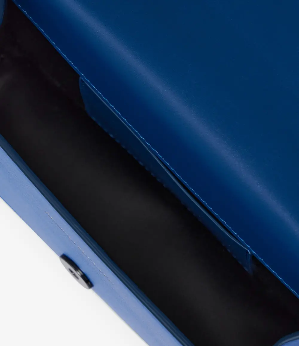 Túi Alexander McQueen Satchel 'Blue' 7478331AAOM4460 - Ảnh 3
