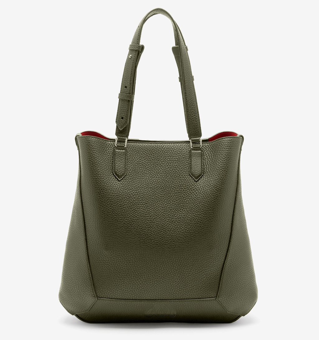 Túi Alexander McQueen Edge Medium 'Khaki' 7623421AAPO2840 - Ảnh 3